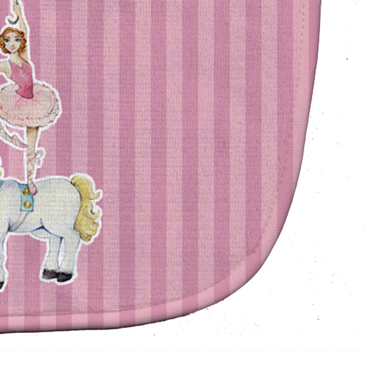 Circus Performer Baby Bib Easy-Clean Baby Bib Baby Feeding Accessory Baby Mealtime Essential, 10 x 13, Multicolor