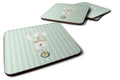 Circus Bear Foam Coasters Set of 4 Cup Coasters for Indoor Outdoor, Tabletop Protection, Anti Slip, Mouse pad Material