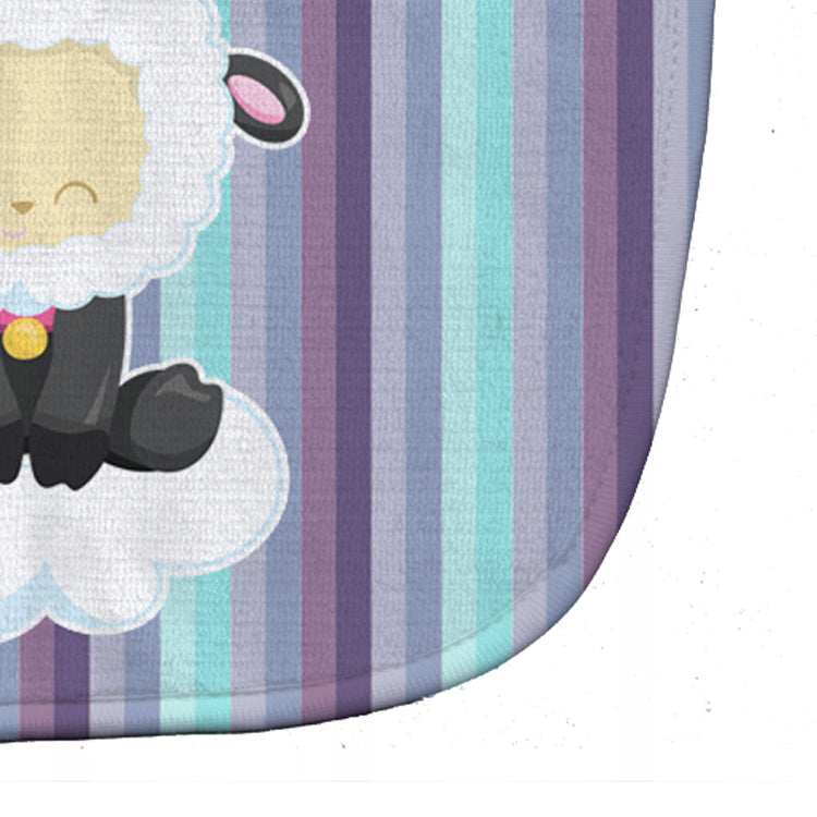 Sheep on Cloud Baby Bib Easy-Clean Baby Bib Baby Feeding Accessory Baby Mealtime Essential, 10 x 13, Multicolor