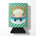 Sheep in Bed Can or Bottle Hugger Cooler Sleeve for Standard 12 oz Cans, Insulated Foam Beer & Soda Can Hugger Reusable