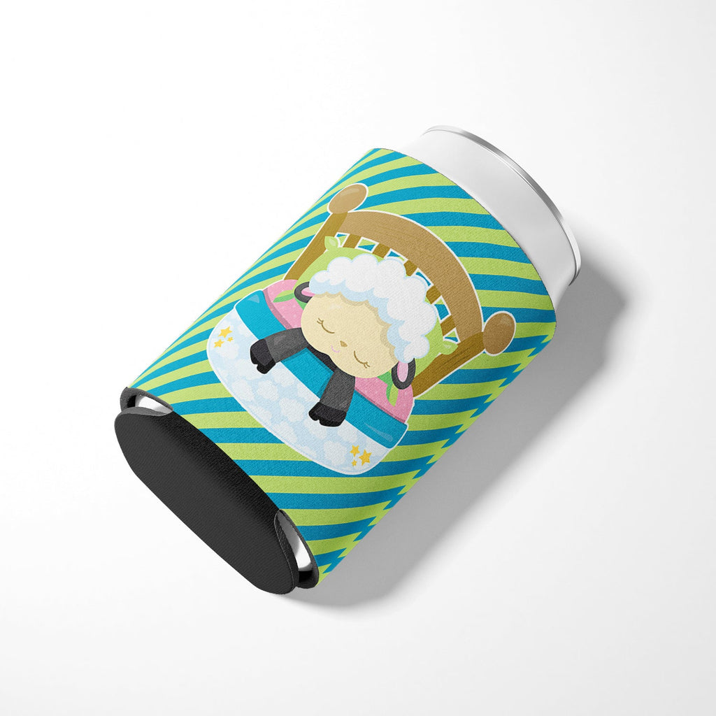 Sheep in Bed Can or Bottle Hugger Cooler Sleeve for Standard 12 oz Cans, Insulated Foam Beer & Soda Can Hugger Reusable