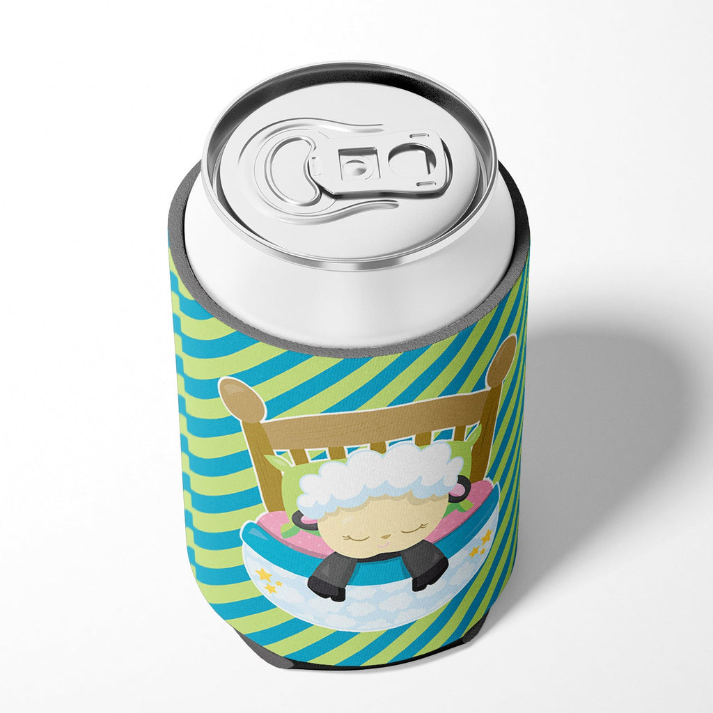 Sheep in Bed Can or Bottle Hugger Cooler Sleeve for Standard 12 oz Cans, Insulated Foam Beer & Soda Can Hugger Reusable