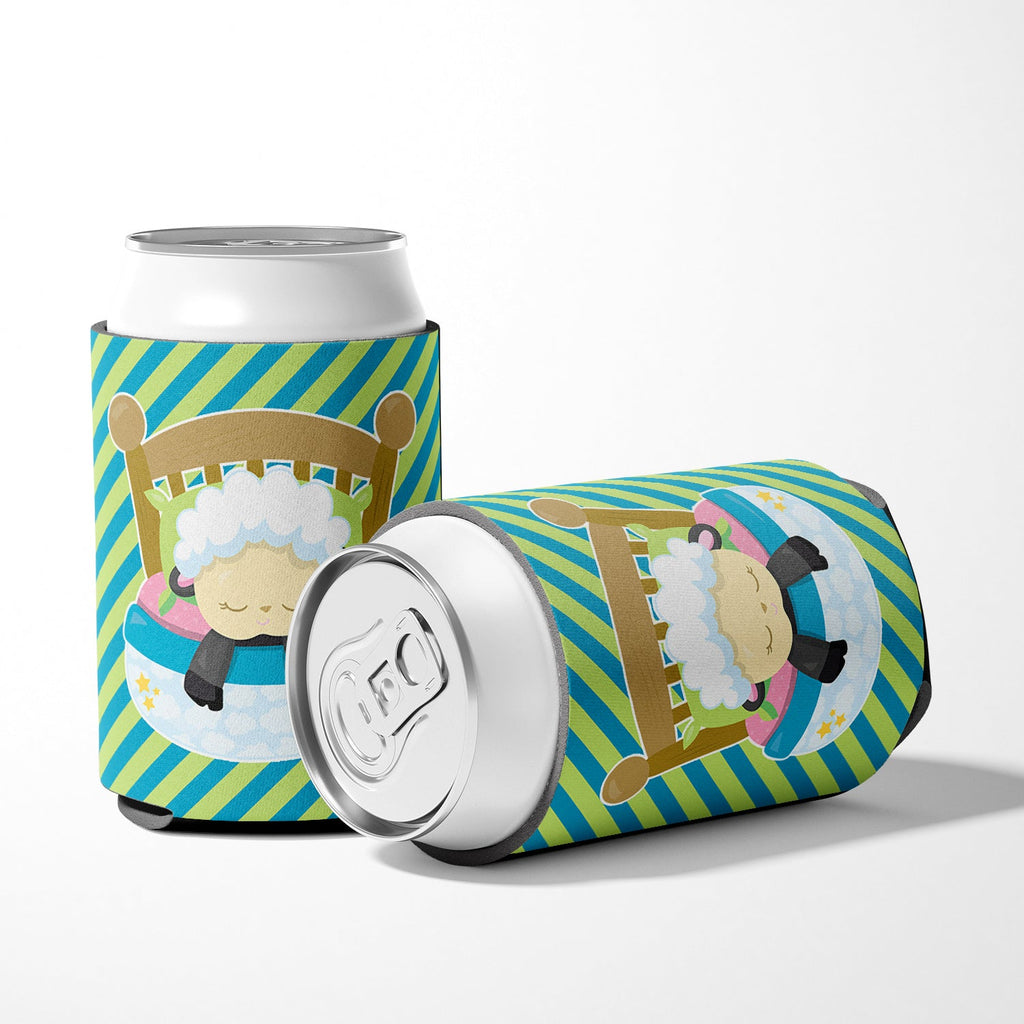 Sheep in Bed Can or Bottle Hugger Cooler Sleeve for Standard 12 oz Cans, Insulated Foam Beer & Soda Can Hugger Reusable