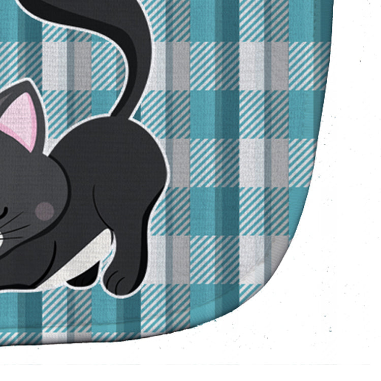 Little Black Cat Kitten Baby Bib Easy-Clean Baby Bib Baby Feeding Accessory Baby Mealtime Essential, 10 x 13, Multicolor
