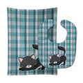 Little Black Cat Kitten Baby Bib & Burp Cloth Easy-Clean Baby Bib Baby Feeding Accessory Baby Mealtime Essential