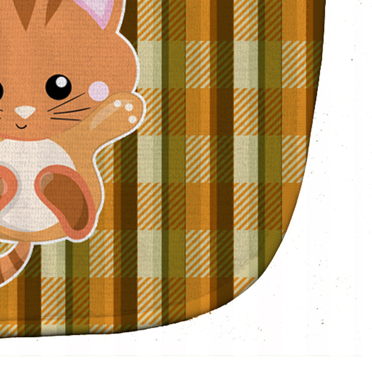 Hooray Kitten Baby Bib Easy-Clean Baby Bib Baby Feeding Accessory Baby Mealtime Essential, 10 x 13, Multicolor