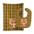 Hooray Kitten Baby Bib & Burp Cloth Easy-Clean Baby Bib Baby Feeding Accessory Baby Mealtime Essential