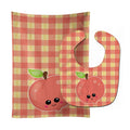 Perfectly Peach Baby Bib & Burp Cloth Easy-Clean Baby Bib Baby Feeding Accessory Baby Mealtime Essential