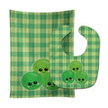 Three Peas Baby Bib & Burp Cloth Easy-Clean Baby Bib Baby Feeding Accessory Baby Mealtime Essential