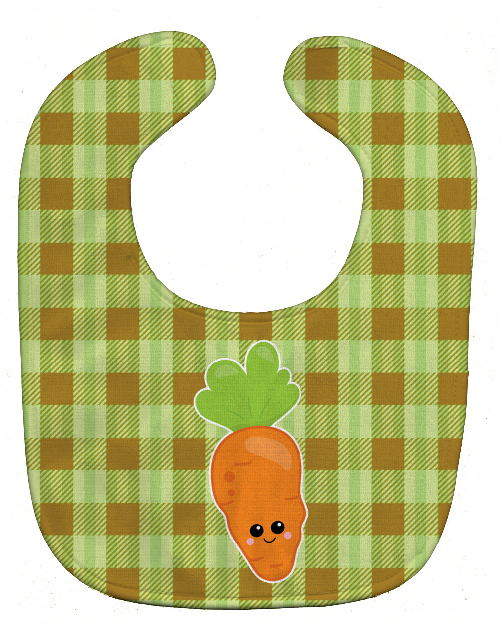 Carol the Carrot Baby Bib Easy-Clean Baby Bib Baby Feeding Accessory Baby Mealtime Essential, 10 x 13, Multicolor