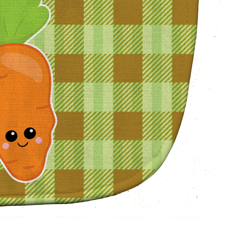 Carol the Carrot Baby Bib Easy-Clean Baby Bib Baby Feeding Accessory Baby Mealtime Essential, 10 x 13, Multicolor