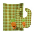 Carol the Carrot Baby Bib & Burp Cloth Easy-Clean Baby Bib Baby Feeding Accessory Baby Mealtime Essential