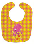 Baby T-Rex Dinosaur Hatching Baby Bib Easy-Clean Baby Bib Baby Feeding Accessory Baby Mealtime Essential, 10 x 13, Multicolor