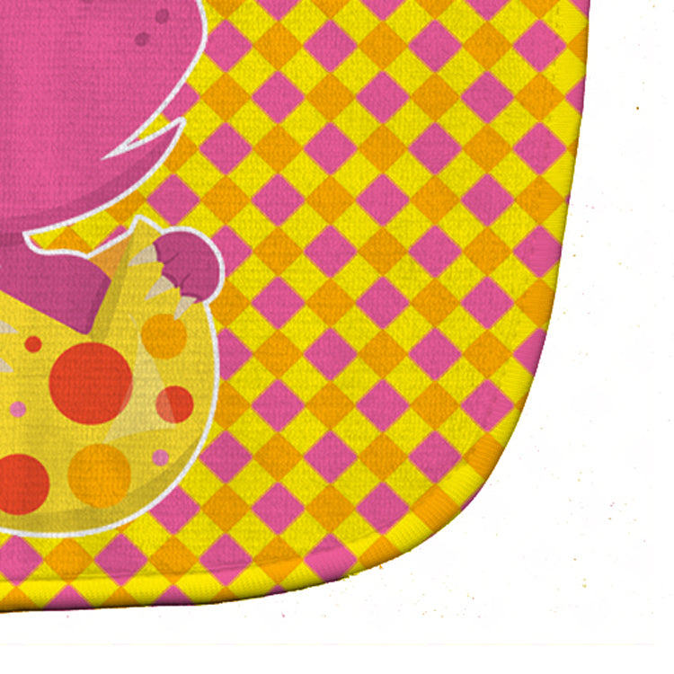 Baby T-Rex Dinosaur Hatching Baby Bib Easy-Clean Baby Bib Baby Feeding Accessory Baby Mealtime Essential, 10 x 13, Multicolor