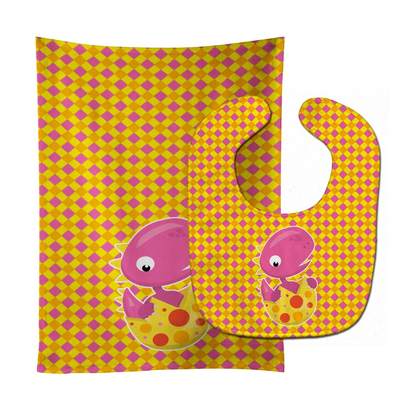 Baby T-Rex Dinosaur Hatching Baby Bib & Burp Cloth Easy-Clean Baby Bib Baby Feeding Accessory Baby Mealtime Essential