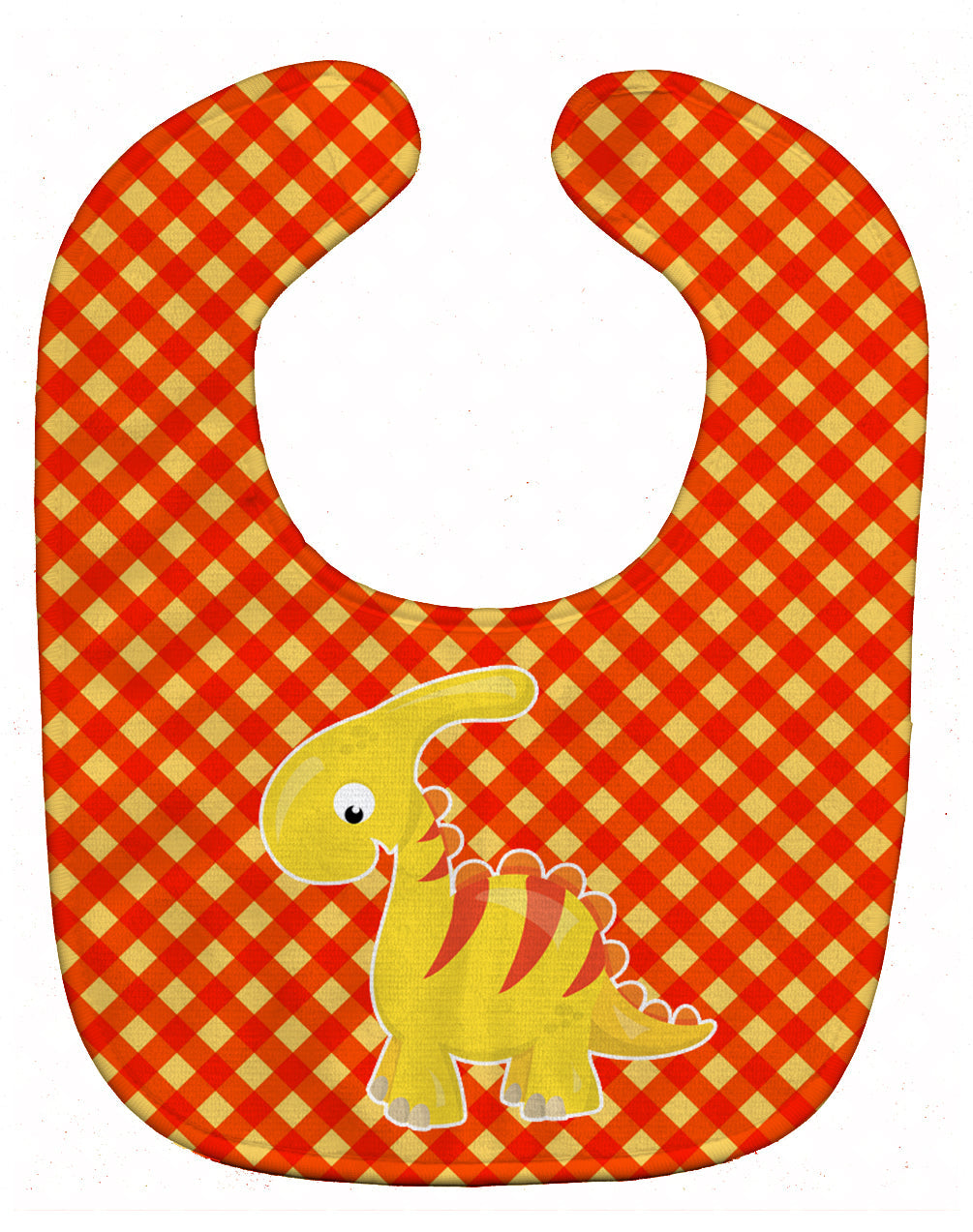 Parasaurolophus Dinosaur Baby Bib Easy-Clean Baby Bib Baby Feeding Accessory Baby Mealtime Essential, 10 x 13, Multicolor