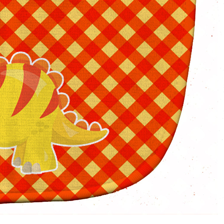 Parasaurolophus Dinosaur Baby Bib Easy-Clean Baby Bib Baby Feeding Accessory Baby Mealtime Essential, 10 x 13, Multicolor