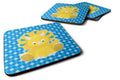 Triceratops Dinosaur Foam Coasters Set of 4 Cup Coasters for Indoor Outdoor, Tabletop Protection, Anti Slip, Mouse pad Material