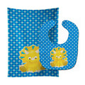 Triceratops Dinosaur Baby Bib & Burp Cloth Easy-Clean Baby Bib Baby Feeding Accessory Baby Mealtime Essential