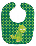 Iguanodon Dinosaur Baby Bib Easy-Clean Baby Bib Baby Feeding Accessory Baby Mealtime Essential, 10 x 13, Multicolor