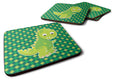 Iguanodon Dinosaur Foam Coasters Set of 4 Cup Coasters for Indoor Outdoor, Tabletop Protection, Anti Slip, Mouse pad Material