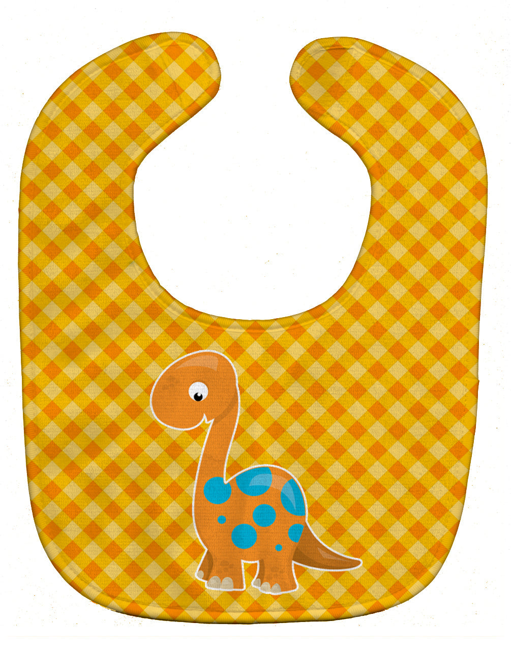 Brontosaurus Dinosaur Baby Bib Easy-Clean Baby Bib Baby Feeding Accessory Baby Mealtime Essential, 10 x 13, Multicolor