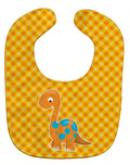 Brontosaurus Dinosaur Baby Bib Easy-Clean Baby Bib Baby Feeding Accessory Baby Mealtime Essential, 10 x 13, Multicolor