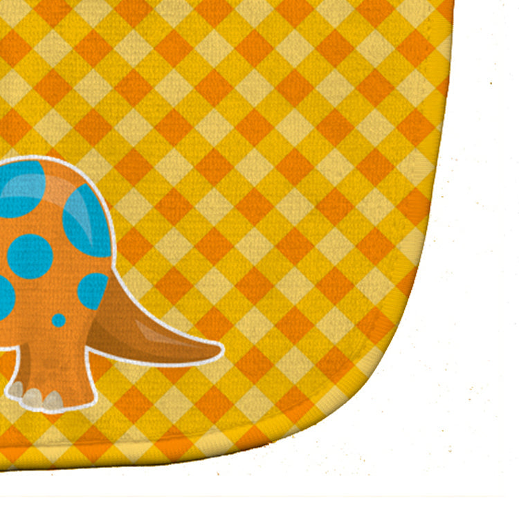 Brontosaurus Dinosaur Baby Bib Easy-Clean Baby Bib Baby Feeding Accessory Baby Mealtime Essential, 10 x 13, Multicolor