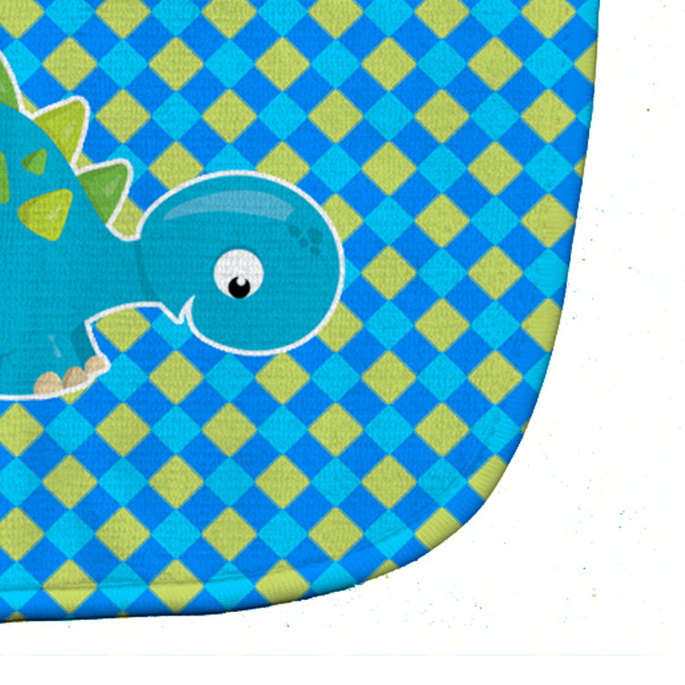 Stegosaurus Dinosaur Baby Bib Easy-Clean Baby Bib Baby Feeding Accessory Baby Mealtime Essential, 10 x 13, Multicolor