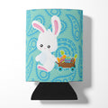 Easter Rabbit Paisley Blue Can or Bottle Hugger Cooler Sleeve for Standard 12 oz Cans, Insulated Foam Beer & Soda Can Hugger Reusable