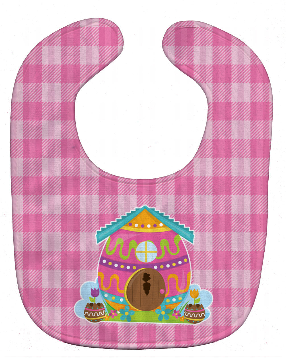 Easter Rabbit's House Baby Bib Easy-Clean Baby Bib Baby Feeding Accessory Baby Mealtime Essential, 10 x 13, Multicolor