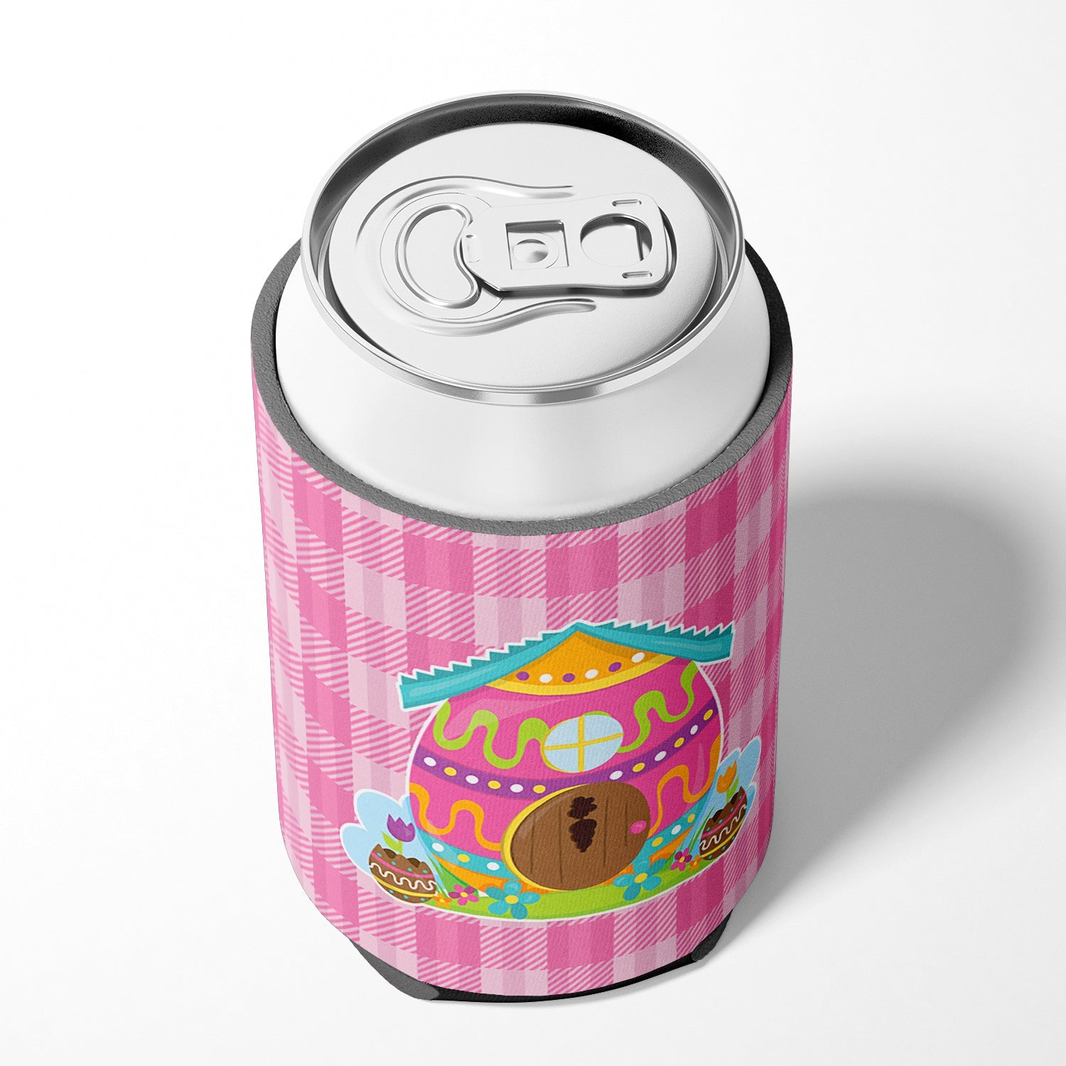 Easter Rabbit's House Can or Bottle Hugger Cooler Sleeve for Standard 12 oz Cans, Insulated Foam Beer & Soda Can Hugger Reusable