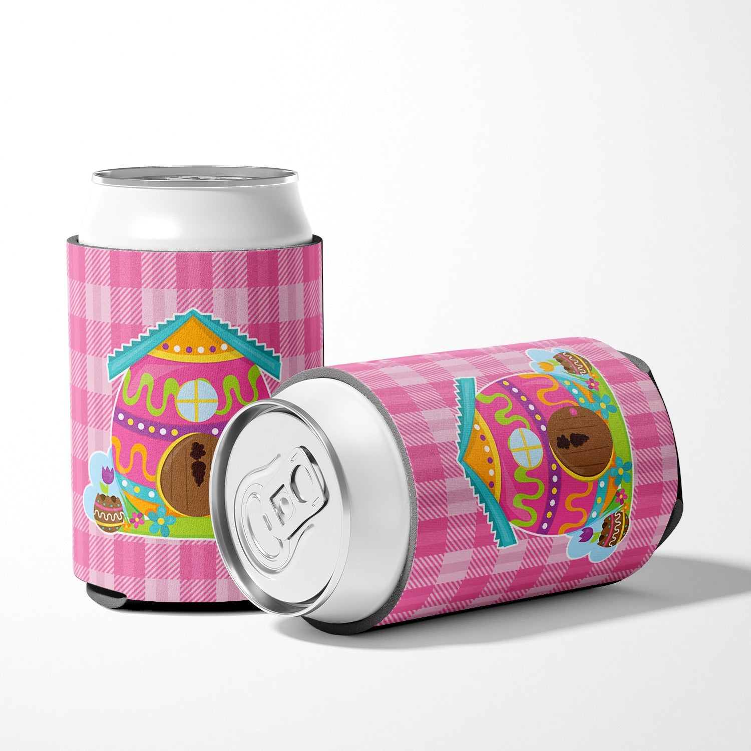 Easter Rabbit's House Can or Bottle Hugger Cooler Sleeve for Standard 12 oz Cans, Insulated Foam Beer & Soda Can Hugger Reusable
