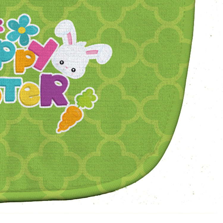 Happy Easter Green Quatrafoil Baby Bib Easy-Clean Baby Bib Baby Feeding Accessory Baby Mealtime Essential, 10 x 13, Multicolor