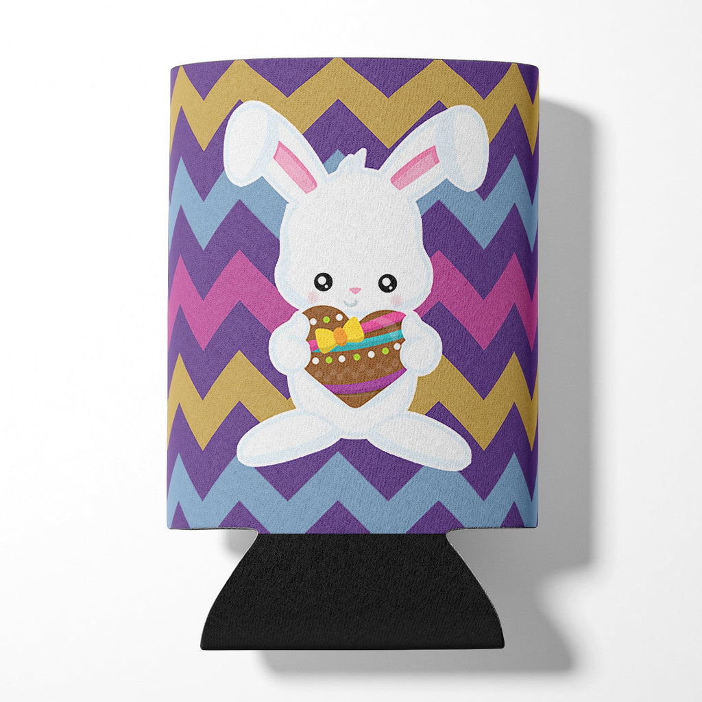 Easter Rabbit with Chocolate Heart Can or Bottle Hugger Cooler Sleeve for Standard 12 oz Cans, Insulated Foam Beer & Soda Can Hugger Reusable