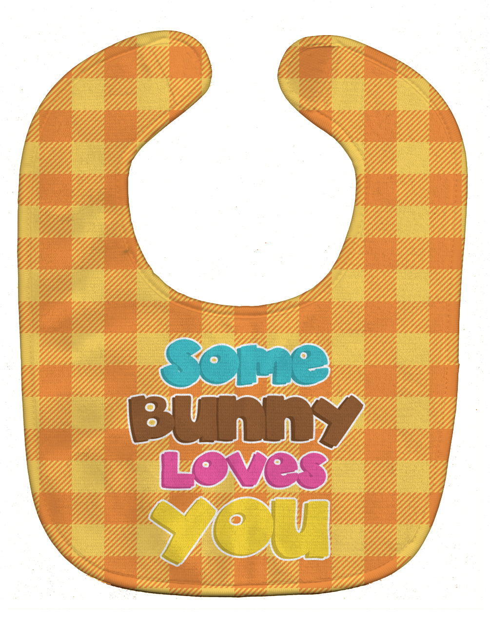 Easter Some Bunny Loves You Baby Bib Easy-Clean Baby Bib Baby Feeding Accessory Baby Mealtime Essential, 10 x 13, Multicolor