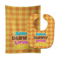 Easter Some Bunny Loves You Baby Bib & Burp Cloth Easy-Clean Baby Bib Baby Feeding Accessory Baby Mealtime Essential