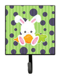 Easter Polkadot Rabbit Leash or Key Holder Wall Hooks, Key Hooks Holder, Coat Rack Wall Mount, Coat Hooks, Hooks for Hanging Keys, Towels, Aprons, Leashes