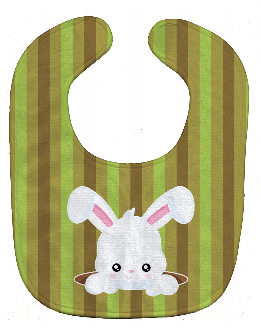Easter Rabbit Hole Baby Bib Easy-Clean Baby Bib Baby Feeding Accessory Baby Mealtime Essential, 10 x 13, Multicolor