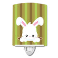 Easter Rabbit Hole Ceramic Night Light Compact, UL-Certified, Ideal for Bedroom, Bathroom, Nursery, Hallway, Kitchen, 6x4x3, Multicolor