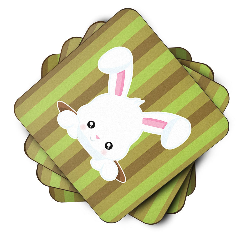 Easter Rabbit Hole Foam Coasters Set of 4 Cup Coasters for Indoor Outdoor, Tabletop Protection, Anti Slip, Mouse pad Material