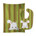 Easter Rabbit Hole Baby Bib & Burp Cloth Easy-Clean Baby Bib Baby Feeding Accessory Baby Mealtime Essential