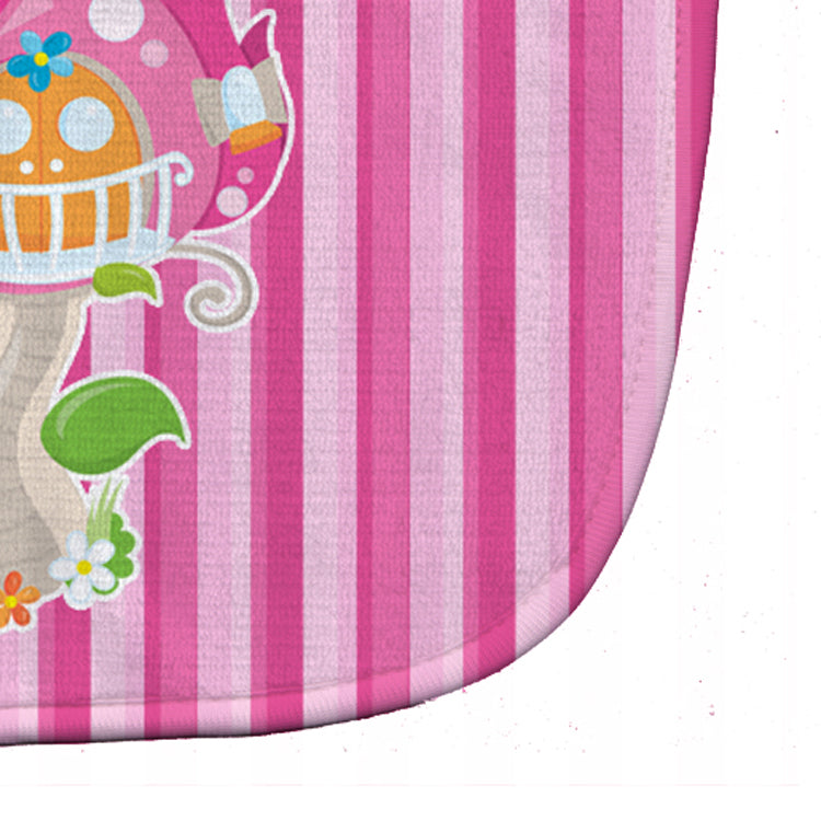 Fairy House Pink Stripes Baby Bib Easy-Clean Baby Bib Baby Feeding Accessory Baby Mealtime Essential, 10 x 13, Multicolor