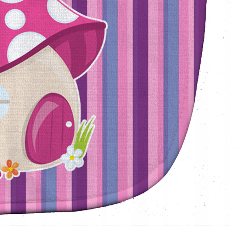 Fairy House Pink and Purple Baby Bib Easy-Clean Baby Bib Baby Feeding Accessory Baby Mealtime Essential, 10 x 13, Multicolor