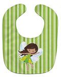 Fairy Green Stripes Baby Bib Easy-Clean Baby Bib Baby Feeding Accessory Baby Mealtime Essential, 10 x 13, Multicolor