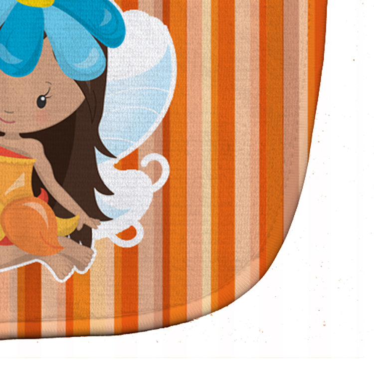 Fairy Orange Stripes Baby Bib Easy-Clean Baby Bib Baby Feeding Accessory Baby Mealtime Essential, 10 x 13, Multicolor