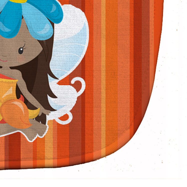 Fairy Orange Stripes Baby Bib Easy-Clean Baby Bib Baby Feeding Accessory Baby Mealtime Essential, 10 x 13, Multicolor