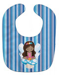 Fairy Blue Stripes Baby Bib Easy-Clean Baby Bib Baby Feeding Accessory Baby Mealtime Essential, 10 x 13, Multicolor