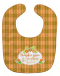 Fall Pumpkin Spice and Everything Baby Bib Easy-Clean Baby Bib Baby Feeding Accessory Baby Mealtime Essential, 10 x 13, Multicolor
