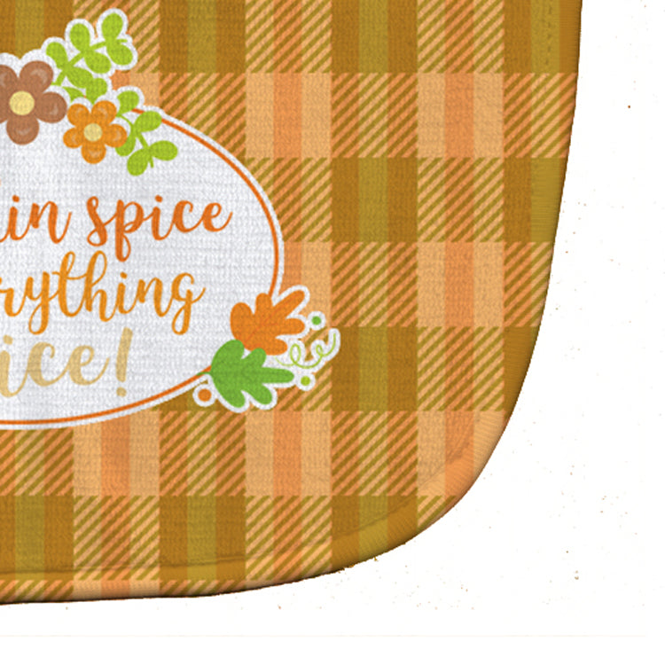 Fall Pumpkin Spice and Everything Baby Bib Easy-Clean Baby Bib Baby Feeding Accessory Baby Mealtime Essential, 10 x 13, Multicolor
